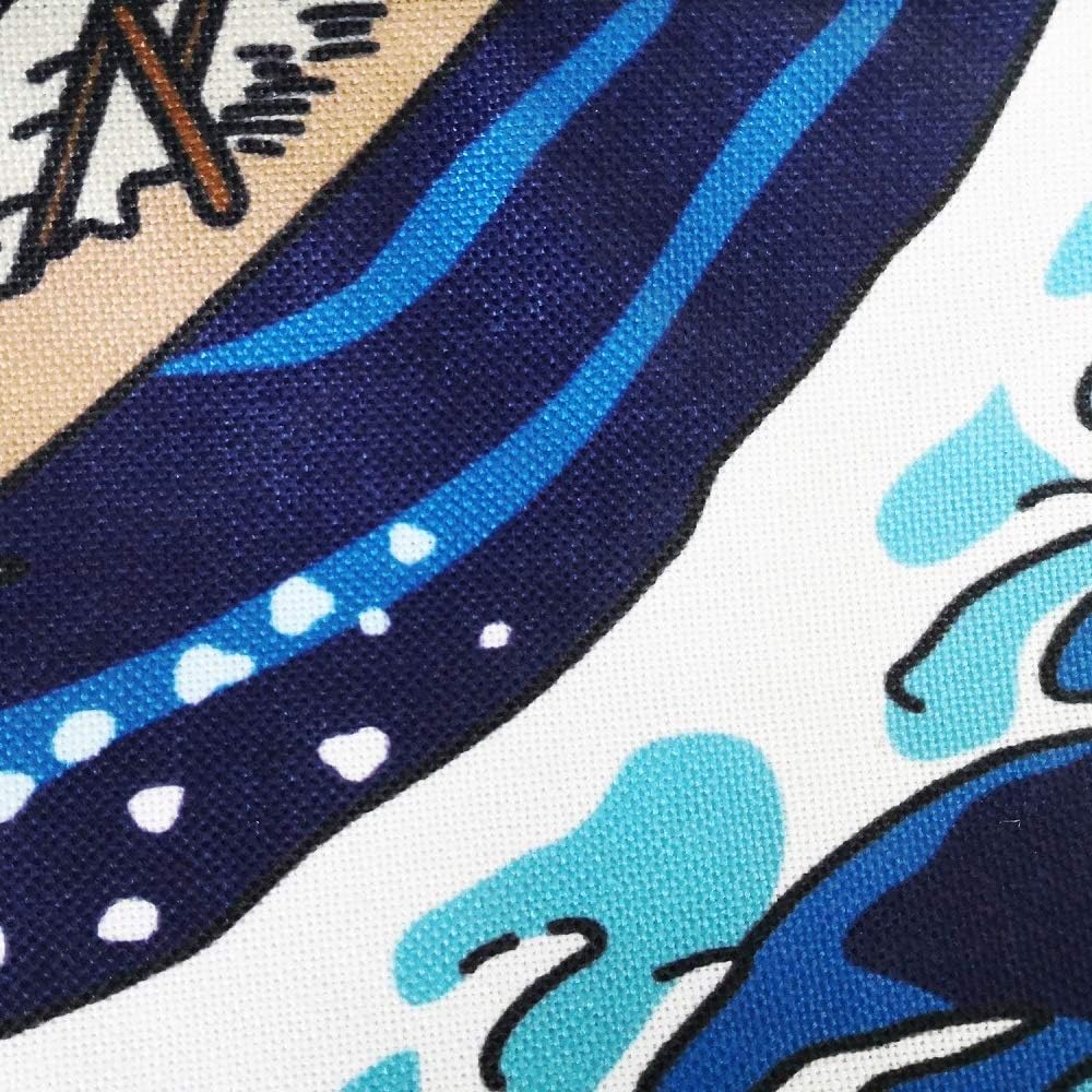 Ofat Home Japanese Painting Hokusai Noren The Great Wave Off Kanafawa and Artistic Doorway Curtain Tapestry for Wall Hanging Bedroom Decor, Red, Customizable, 33.5"x 59"