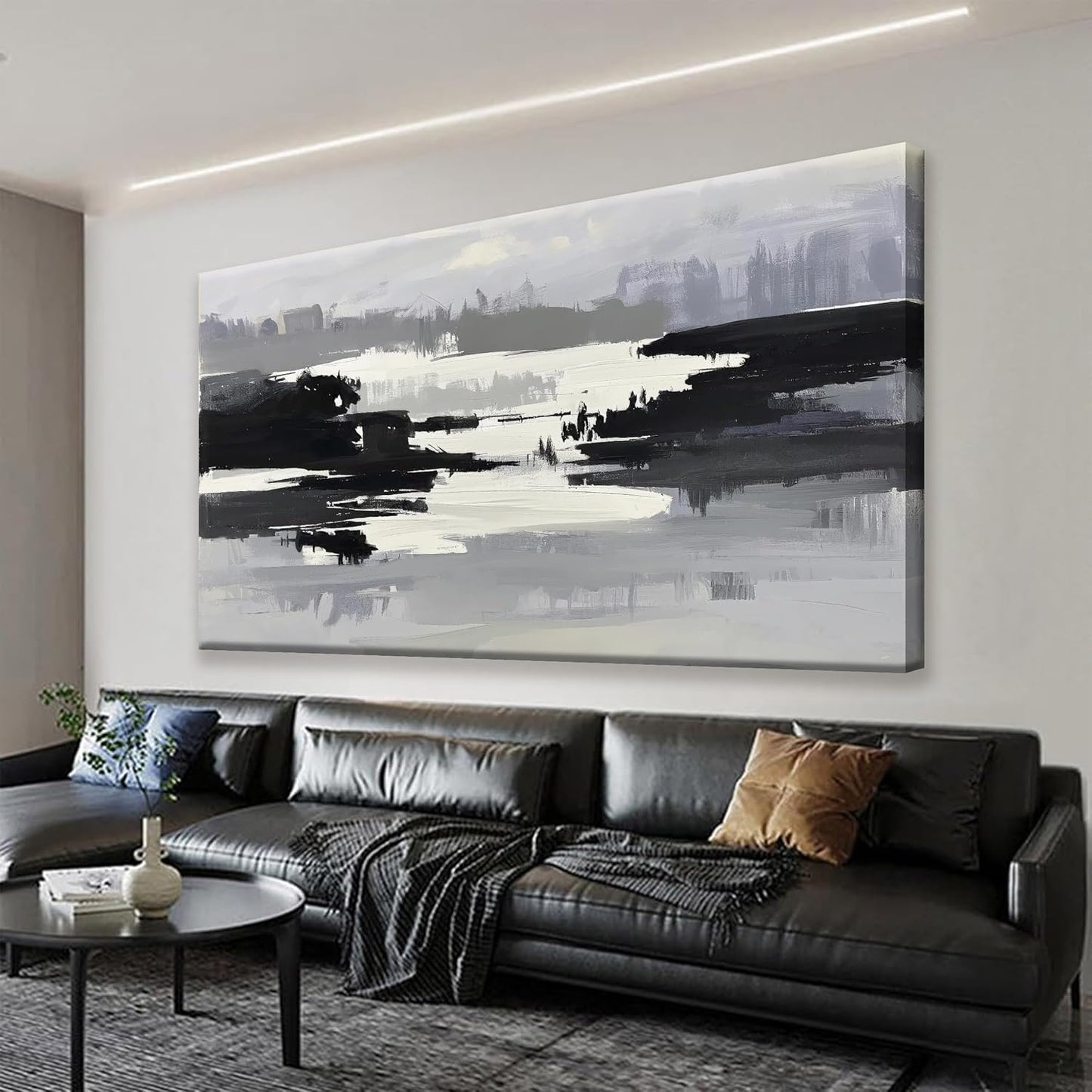 Canvas Art Wall Decor For Living Room Wall Art For Bedroom Modern Office Wall Decorations Forest River Landscape Paintings Pictures Artwork Aesthetic 20x40 In