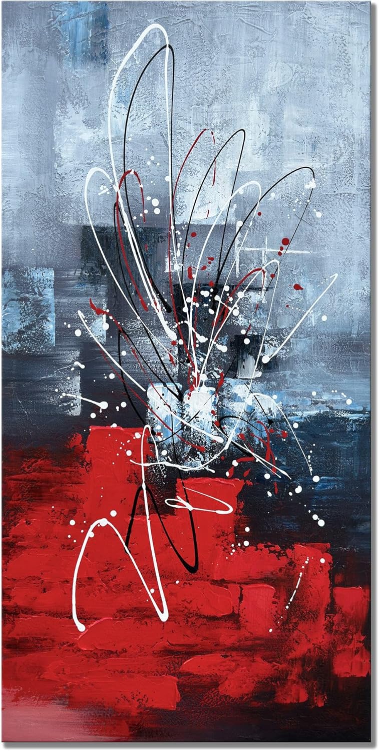 zoinart Hand Painted Modern Oil Paintings on Canvas Large Abstract Textured Canvas Wall Art, Abstract Paintings Framed Artwork for Home Decorations Ready to Hang