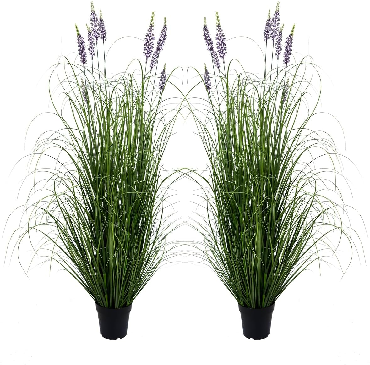Artificial Plant 35in(1pack) Tall Artificial Lavender Plant,Faux Plants Indoor Home Decorative Artificial Plants & Flowers in Pot Fake Plant, House Plant Indoor