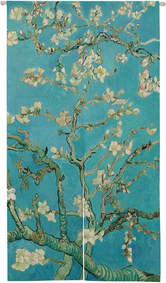 Ofat Home Japanese Painting Hokusai Noren The Great Wave Off Kanafawa and Artistic Doorway Curtain Tapestry for Wall Hanging Bedroom Decor, Red, Customizable, 33.5"x 59"
