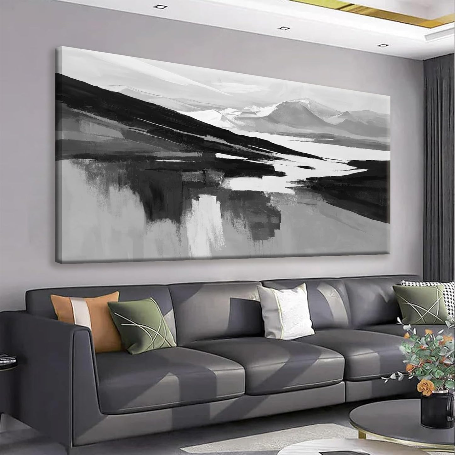 Canvas Art Wall Decor For Living Room Wall Art For Bedroom Modern Office Wall Decorations Forest River Landscape Paintings Pictures Artwork Aesthetic 20x40 In