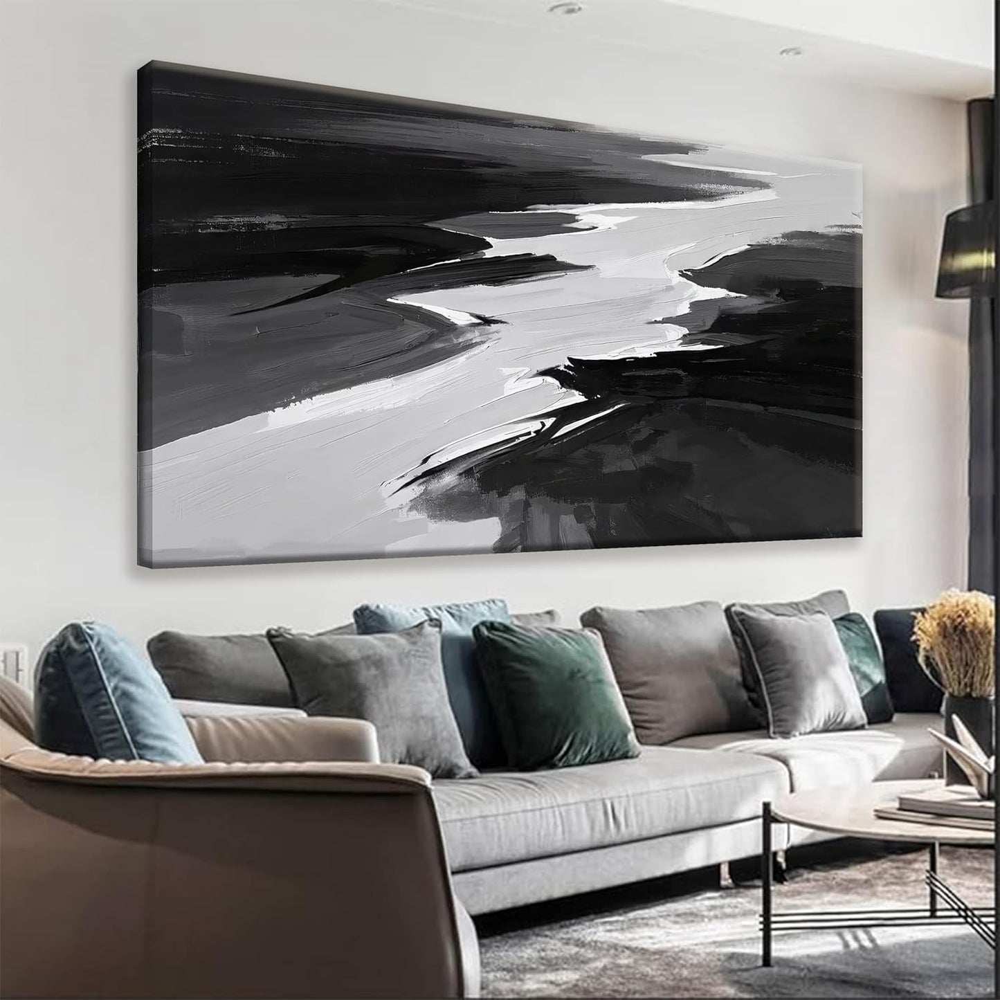 Canvas Art Wall Decor For Living Room Wall Art For Bedroom Modern Office Wall Decorations Forest River Landscape Paintings Pictures Artwork Aesthetic 20x40 In